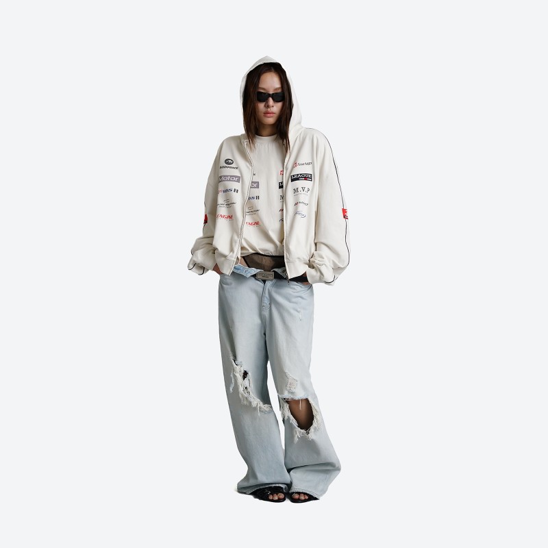Racing Zip-Up Hoodie